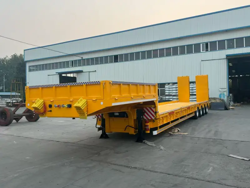 lowbed semi trailer