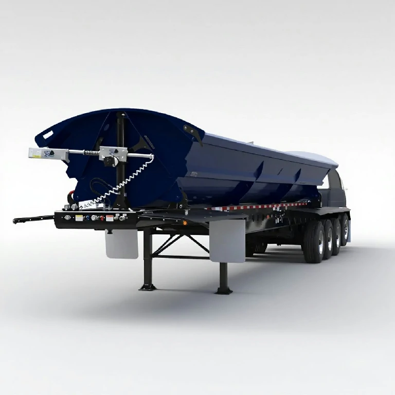 side dump semi trailer