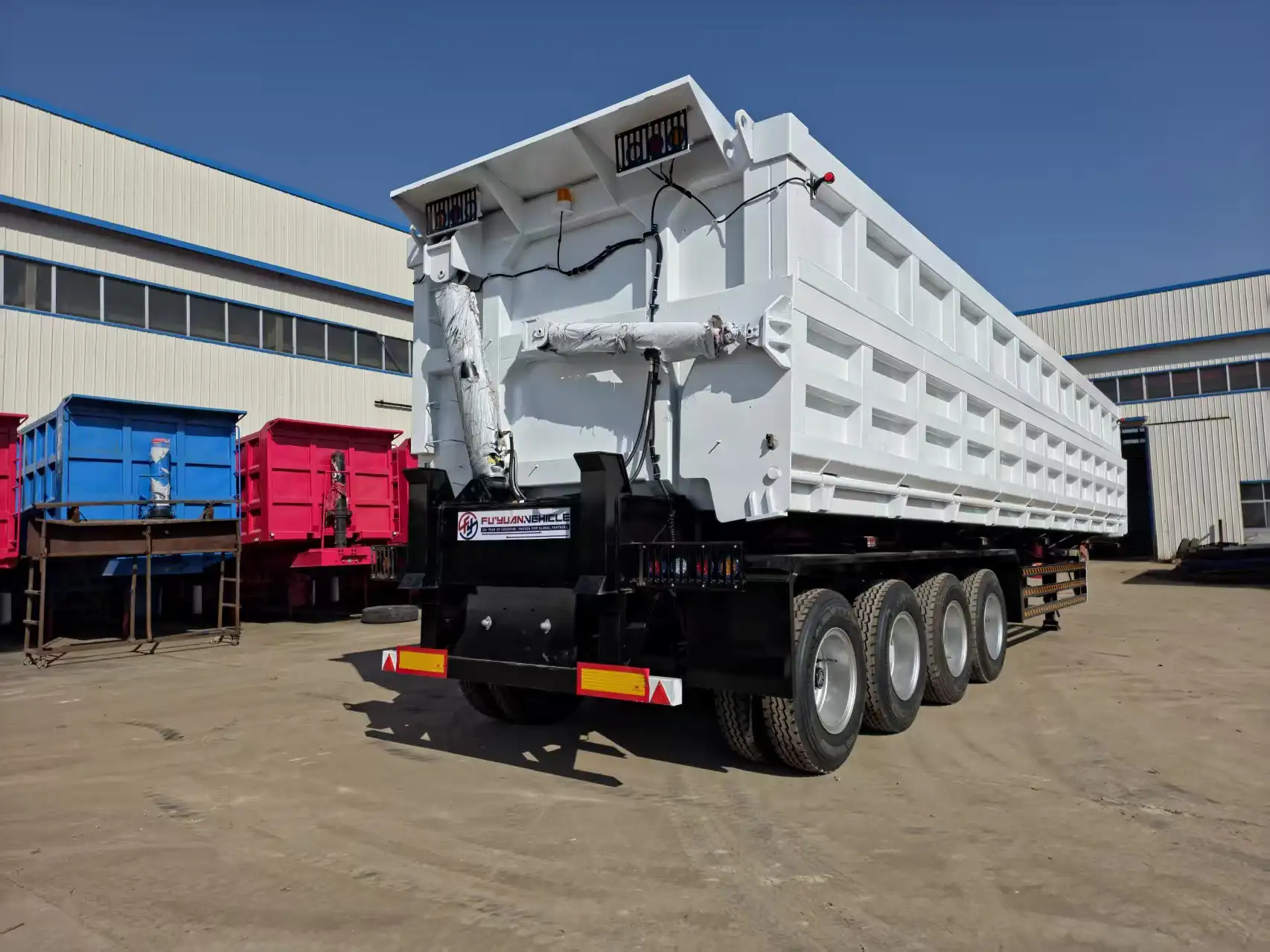 4‑Axle Side Dump Semi‑Trailer