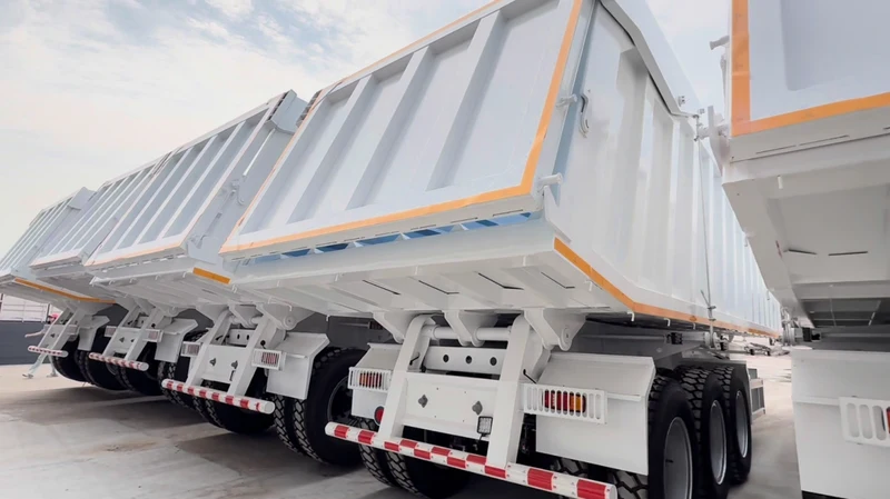 5 Units FUYUAN 3-Axle Rear-Dump Semi-Trailers Shipped to Dealer in Uzbekistan (1) 5 Units FUYUAN 3-Axle Rear-Dump Semi-Trailers Shipped to Dealer in Uzbekistan