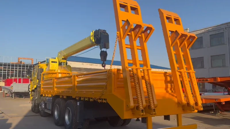 Tractors With Mounted Cranes Shipped to Benin for Local Infrastructure Logistics Projects