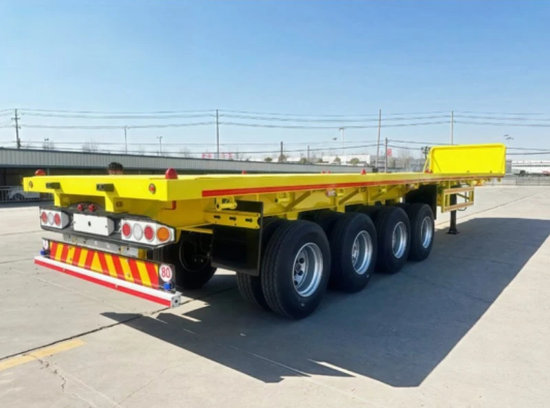 Brand-new Flatbed Semi-Trailers for Congo Market Ready for Shipment (2) Brand-new Flatbed Semi-Trailers for Congo Market Ready for Shipment
